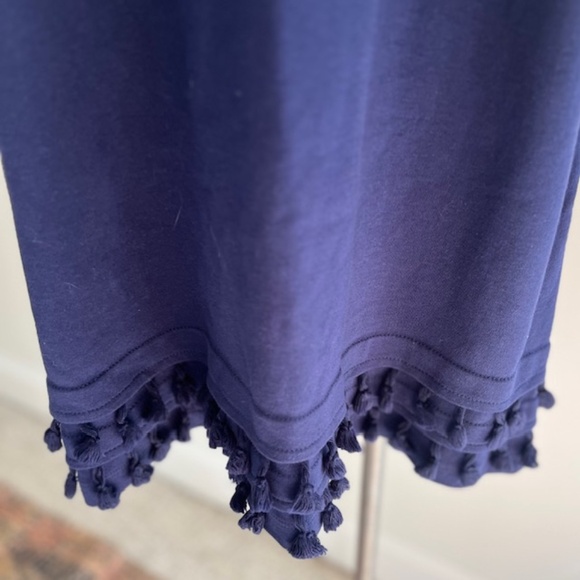 Crown & Ivy navy Knit shift with Tassels Dress NWT SXL - Picture 6 of 7